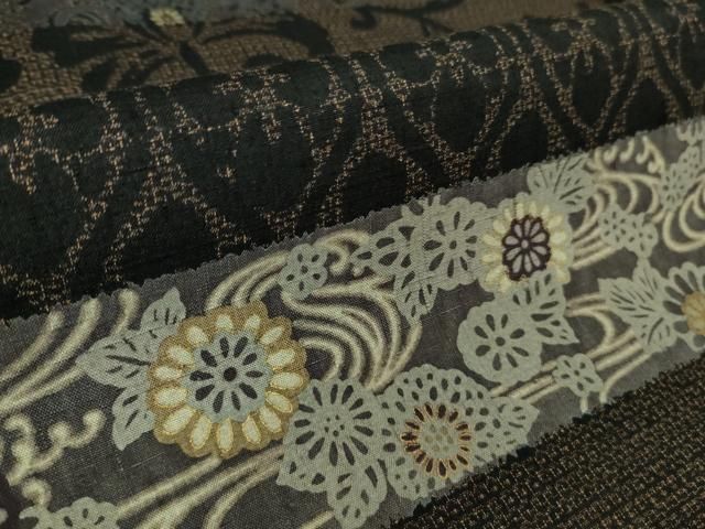 平和屋本店□極上 伝統工芸士 七代目 吉澤与市 訪問着 赤城紬 極み重ね  