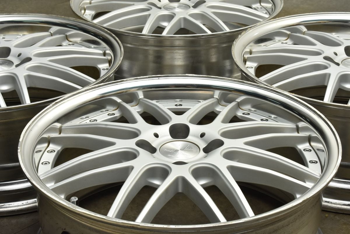 カスタム用に WORK リザルタード 17in 7J 40 PCD100 4本セット ロードスター スイフト ヴィッツ ヤリス 交換用 ワーク