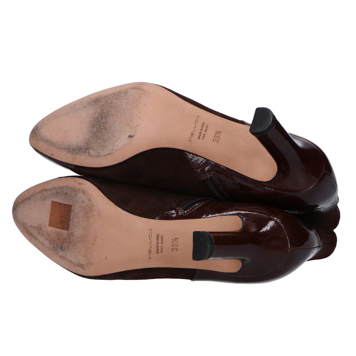 PELLICO ペリーコ 【美品】ｽｴｰﾄﾞ/パテント ｼｮｰﾄﾌﾞｰﾂ 36 1/2