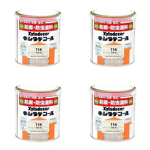 カンペハピオ - キシラデコール - ワイス - 0.7L 4缶セット【BT-15