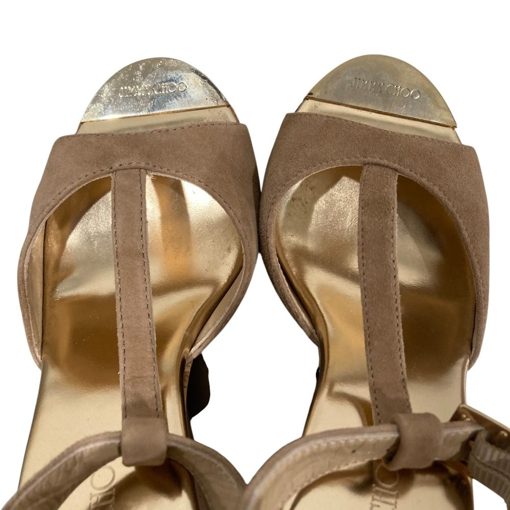 美品 JIMMY CHOO ジミーチュウ スエード アンクルストラップ