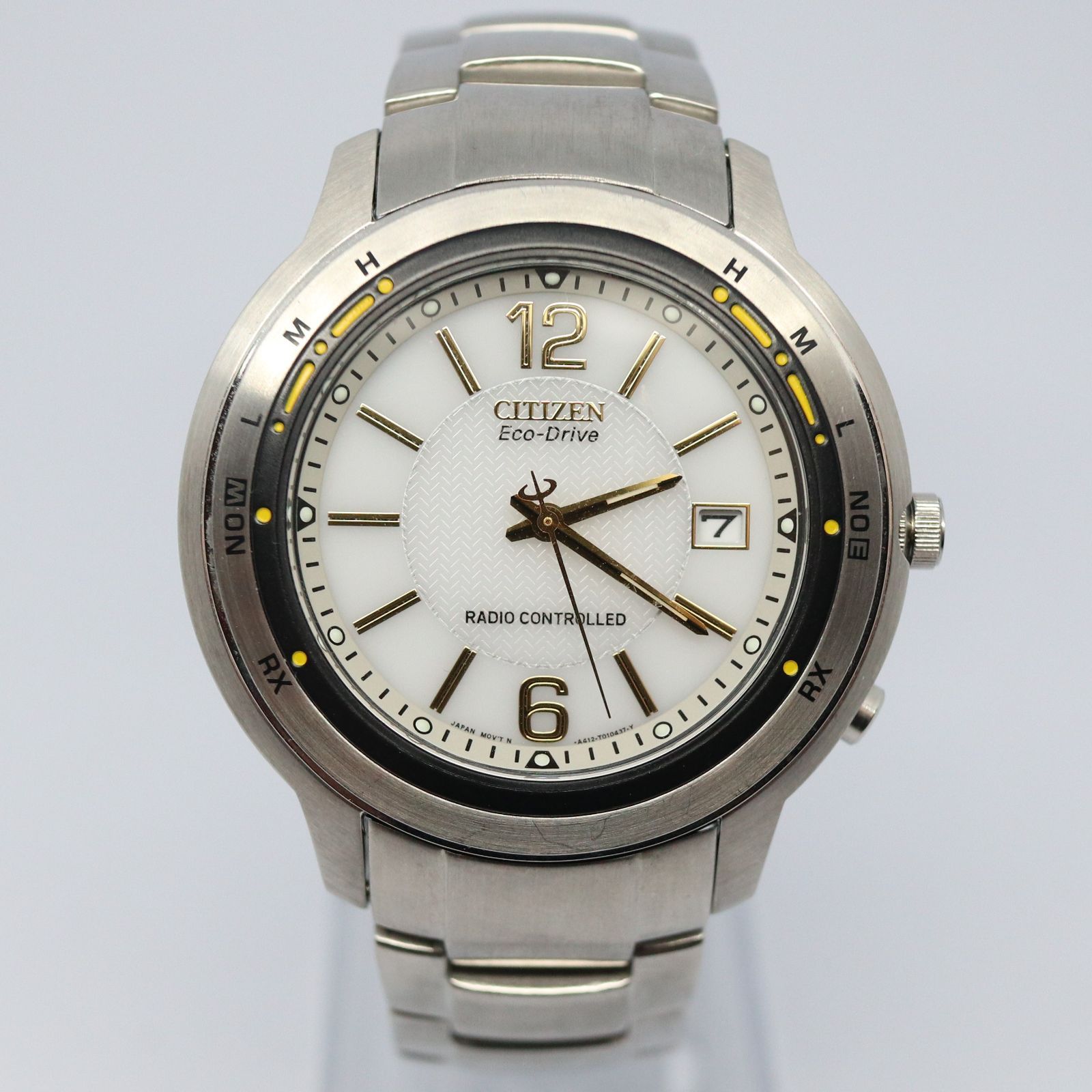稼働品】CITIZEN シチズン メンズ 腕時計 ECO DRIVE エコドライブ 電波 