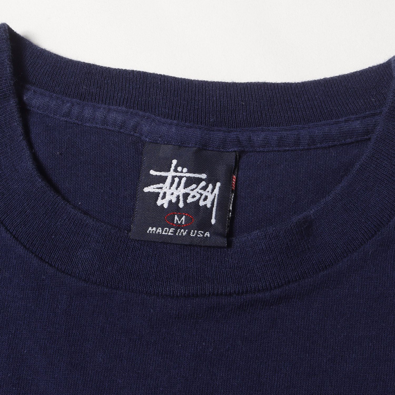 STUSSY ステューシー Tシャツ サイズ:M / 90s OLD STUSSY 紺タグ 偉人 