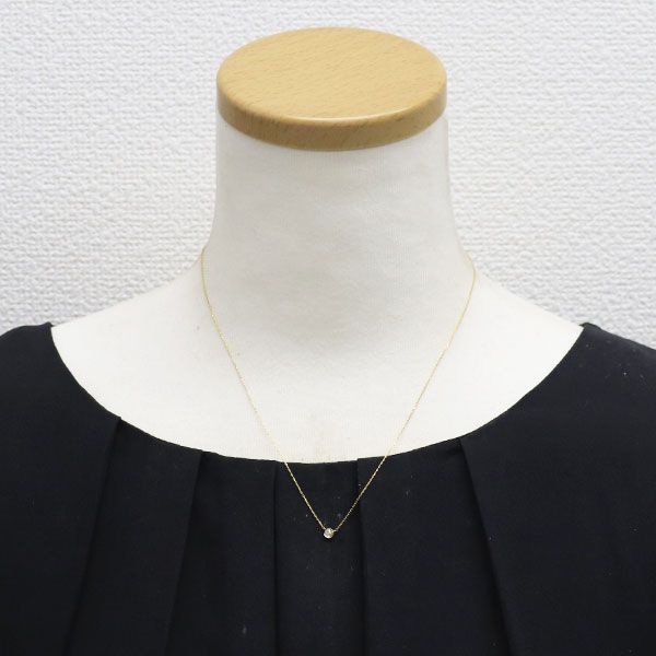 スタージュエリー K18YG ダイヤモンド ペンダントネックレス