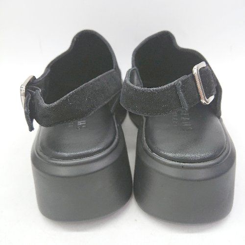 美品 BEAMSビームスハート 厚底ソール スエードプレーントゥ WH