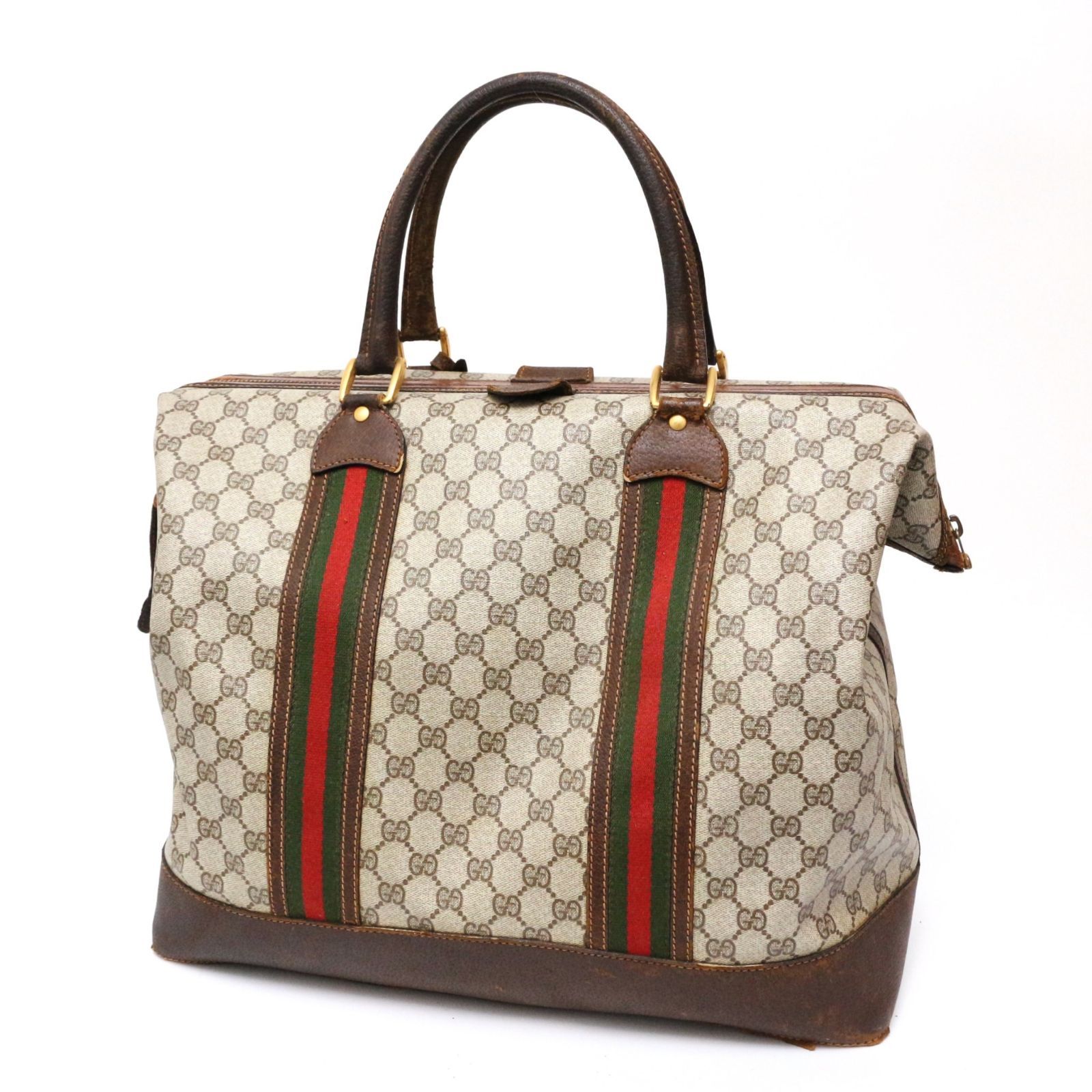 OLD GUCCI トラベルバッグ シェリーライン　レザー 楽天市場】【中古】【良い】 OLDGUCCI オールドグッチ