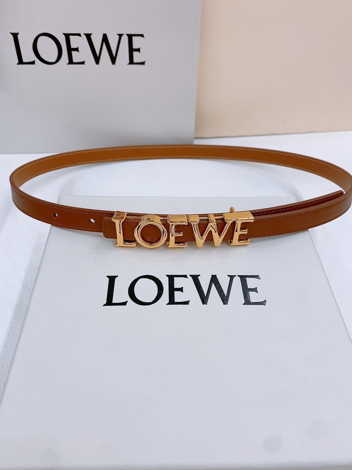 今日特価】Loewe スムースレザーベルト-2 - メルカリ