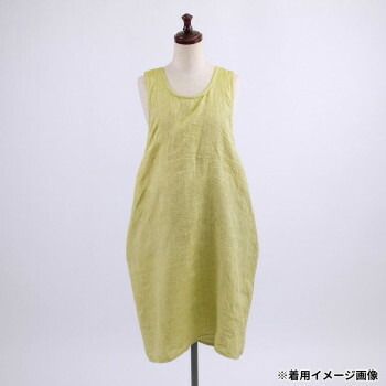 志成販売 フルエプロン リネン リリーフ ヘリンボーン マスタード 303641MT