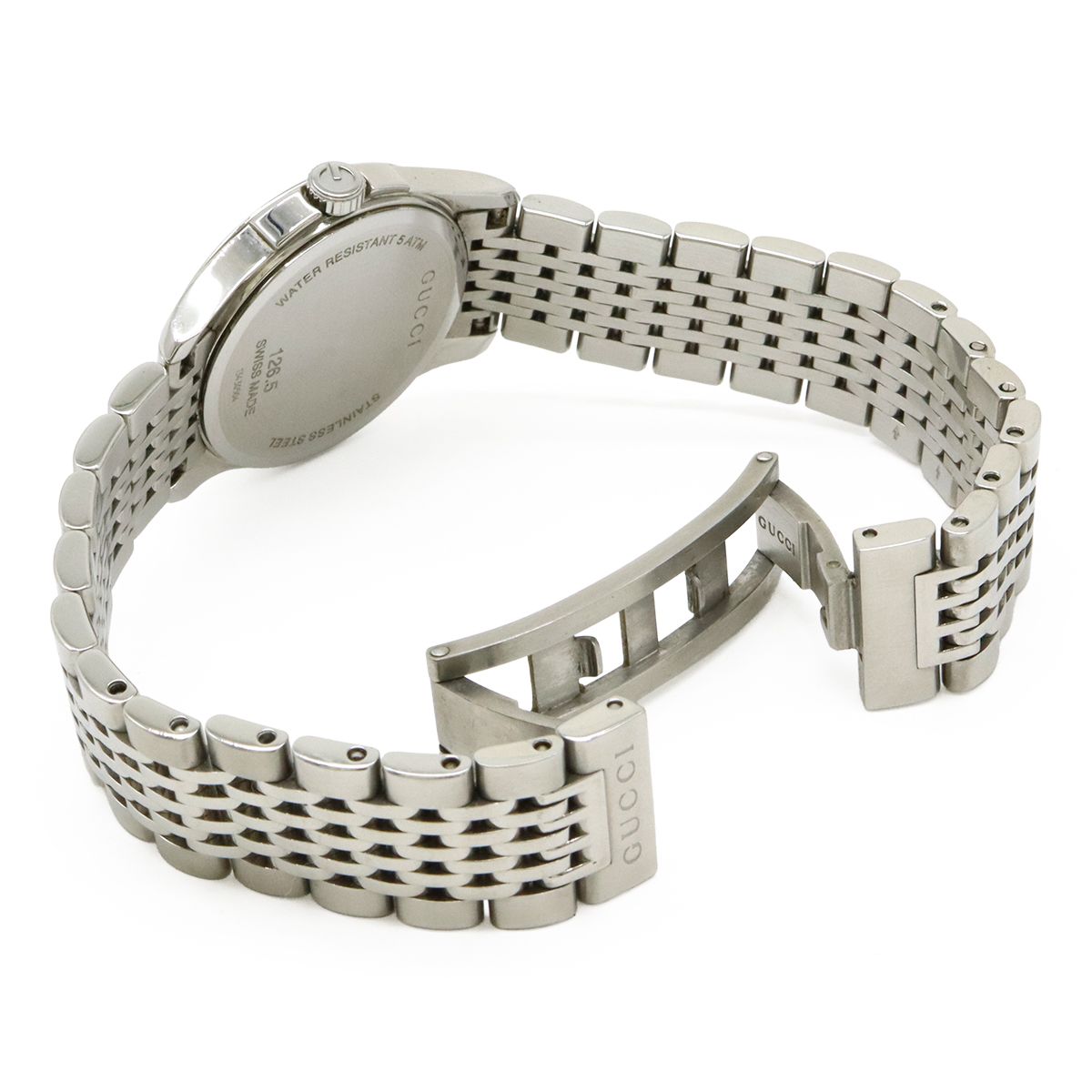 GUCCI グッチ Gタイムレス コレクション GG デイト SS ブラウン文字盤  