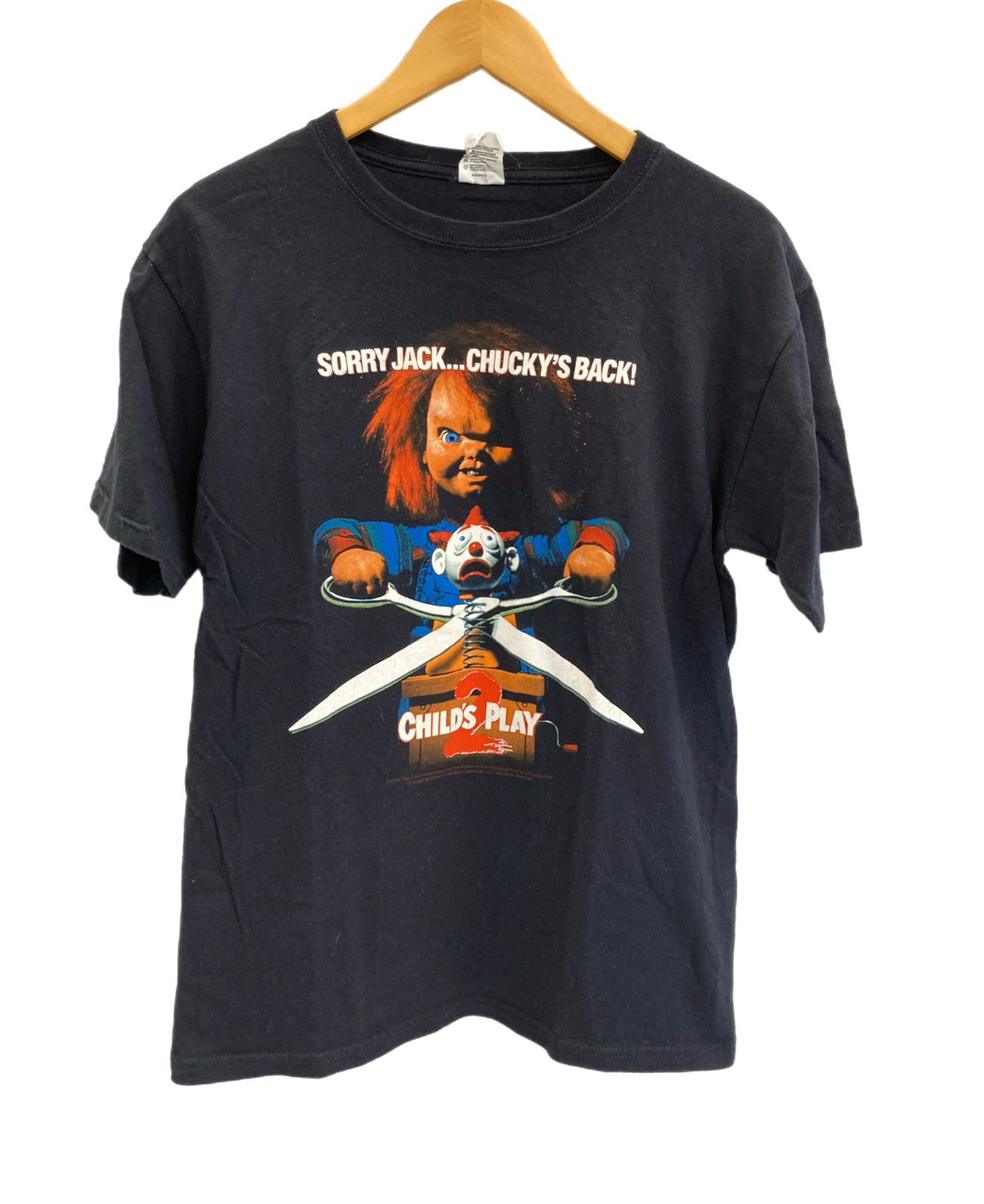 ヴィンテージ vintage 00's 00s anvil child's play 2 CHUCKY チャイルド・プレイ チャッキーホラー映画 ムービーT Tシャツ ブラック Mサイズ 101MT-3721