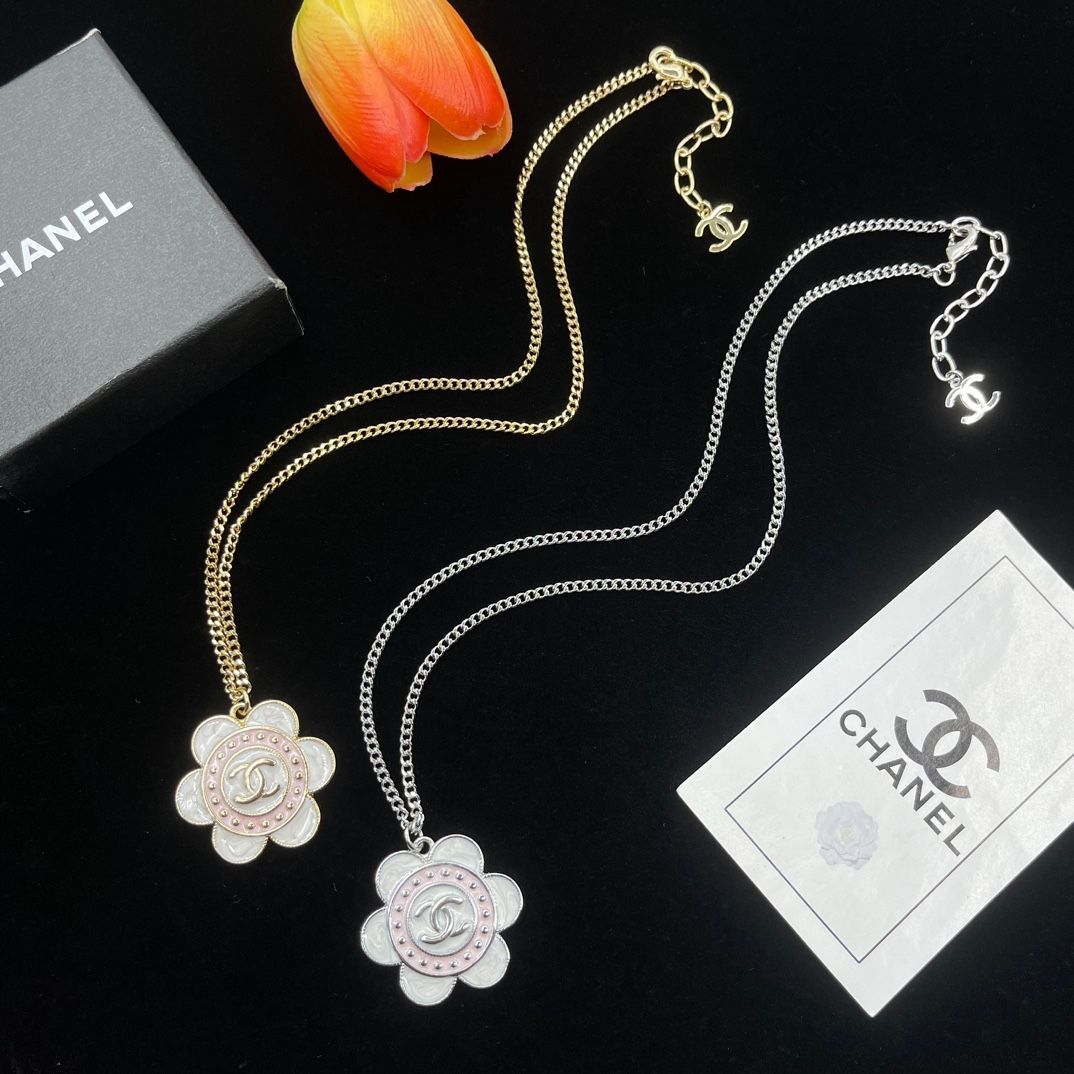 シャネル（CHANEL）】新品 フラワーモチーフペンダントネックレス  