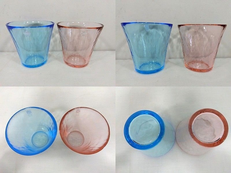 s25g-775k【中古】津軽びいどろ にほんの色 うつろい グラス