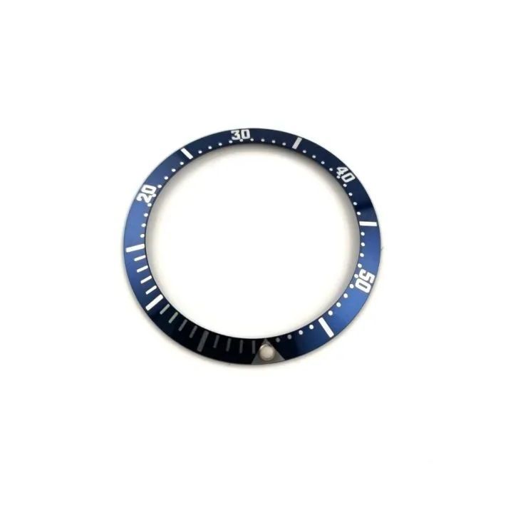36mm ケース用 腕時計 修理交換用 社外部品 ベゼルインサート ブルー ボーイズサイズ 【対応】オメガ シーマスター300 OMEGA