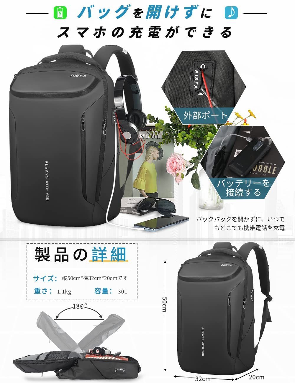 新着商品】防災 多機能 防水 修学 アウトドア旅行 通気性 30L大容量bag