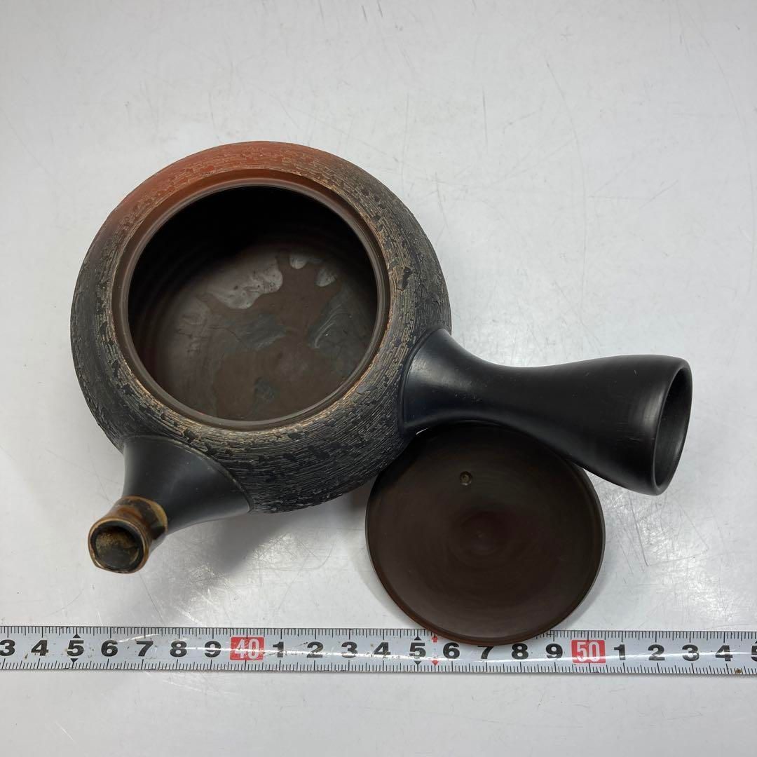 来店をご期待! 常滑焼 横手急須 横幅16㎝ 東Y5-0908