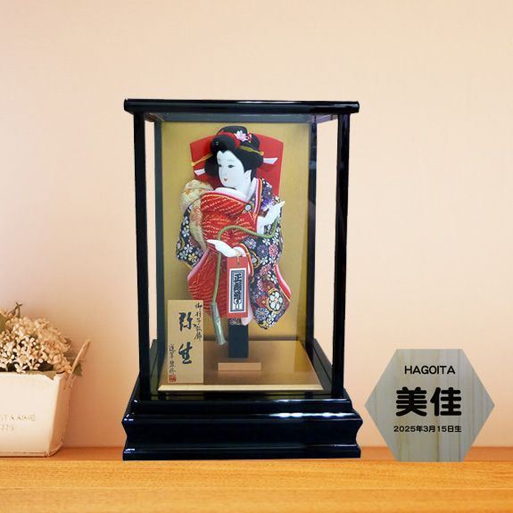 平安道翠 ８号 弥生 ミニ羽子板飾り