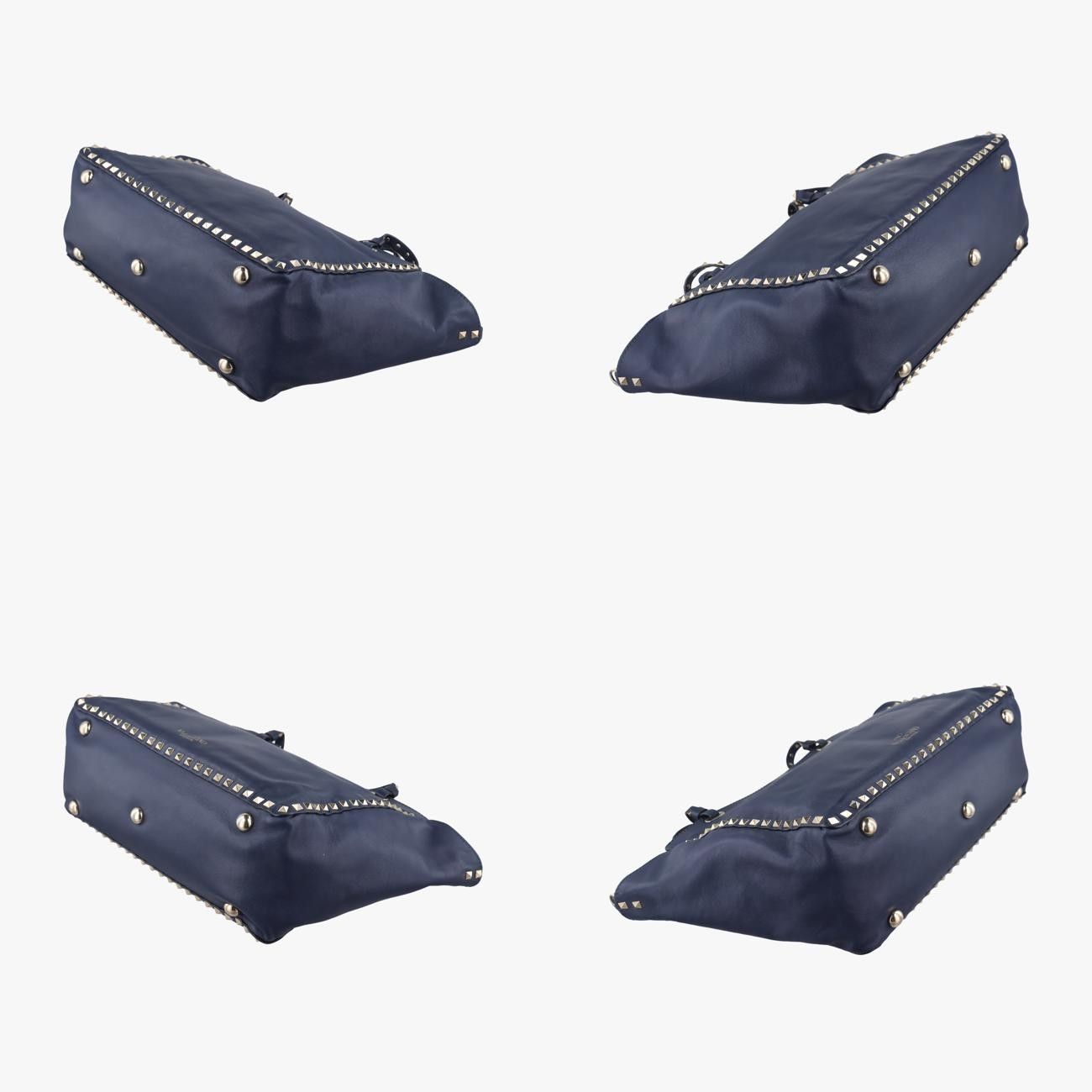 ヴァレンティノValentinoロックスタッズブルーレザー製番不明