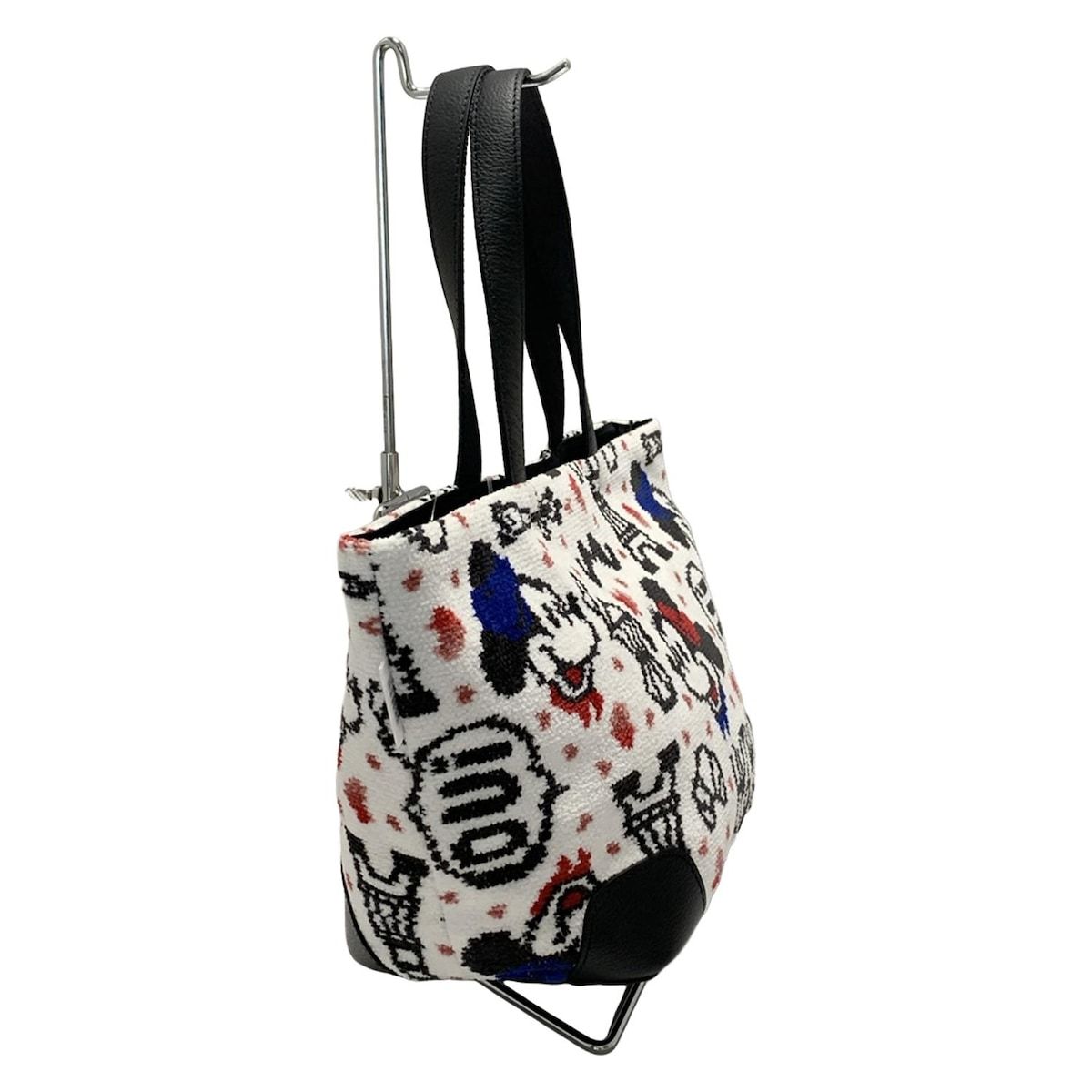 FEILER(フェイラー) トートバッグ美品 - 白×黒×マルチ ミッキー