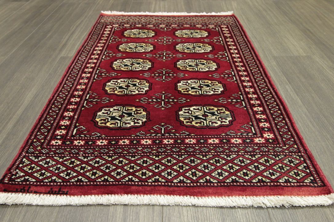 ハイクオリティラグ パキスタン手織り絨毯 ビンテージラグ 62cmx93m ＃999-