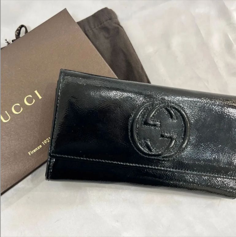 GUCCI グッチ 長財布 黒 レザー