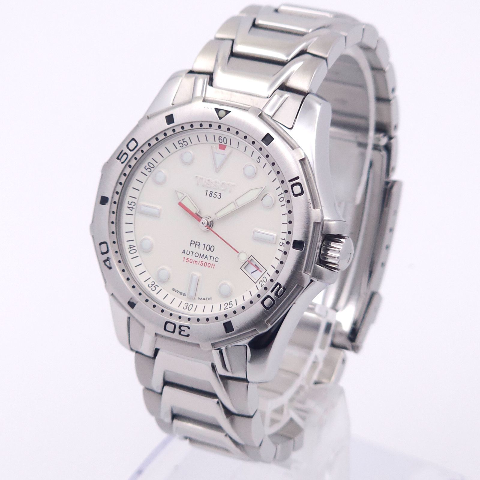 ☆美品 TISSOT ティソ PR100 P663/763 自動巻 動作品 箱.説.コマあり 