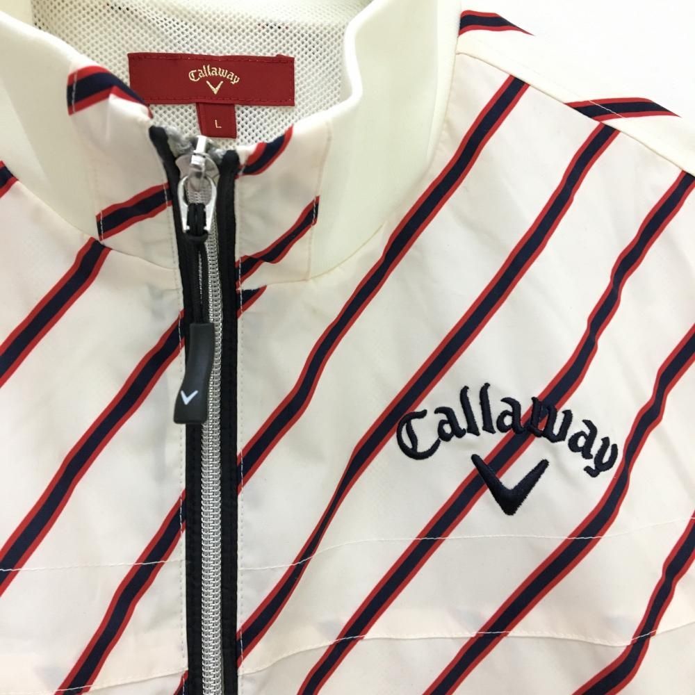 超美品】キャロウェイ レッドレーベル ジャケット 白×レッド×ネイビー
