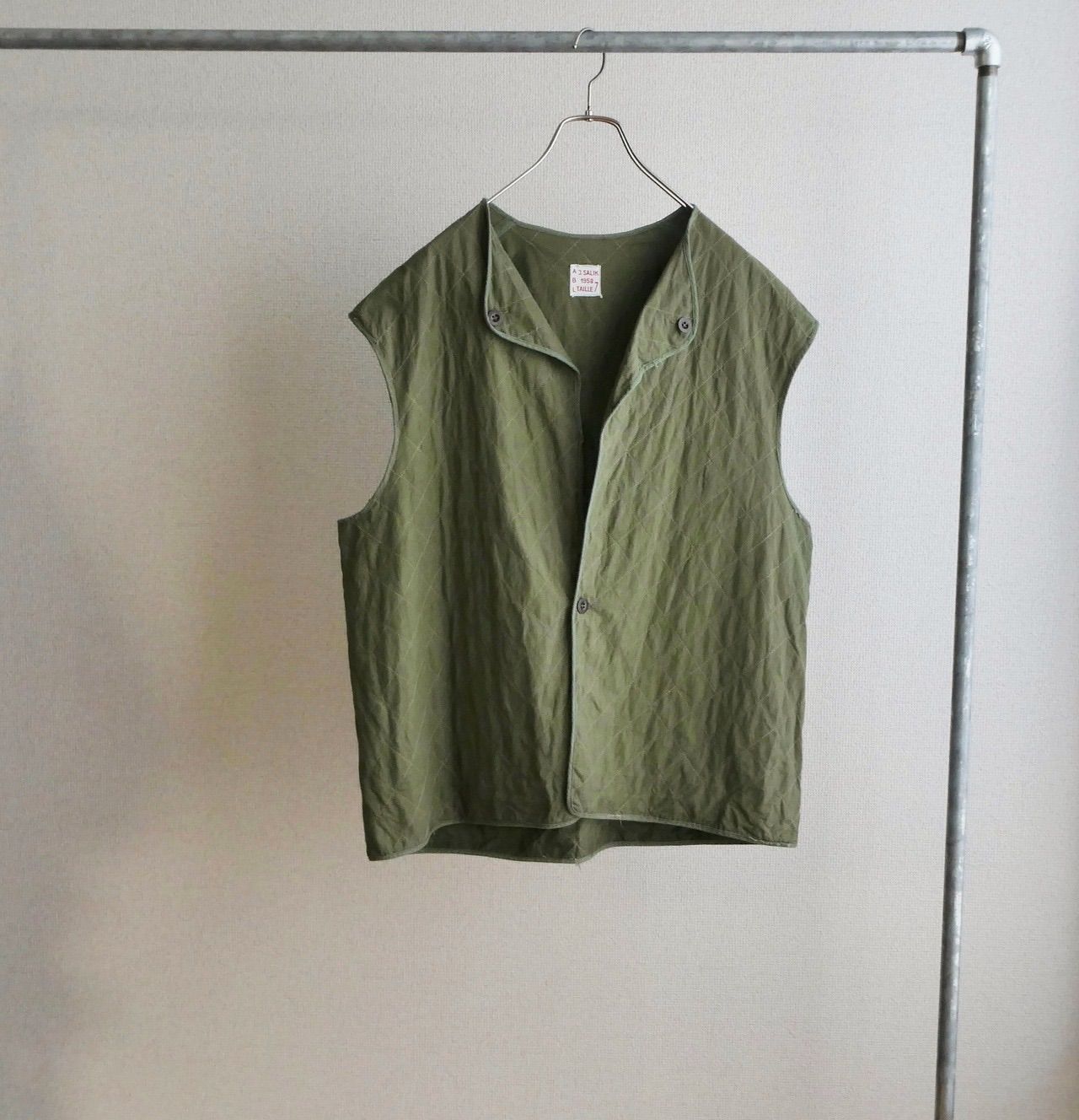 トップス belgium army 1958 liner vest 50's Belgian army quilting cotton liner vest - メルカリ