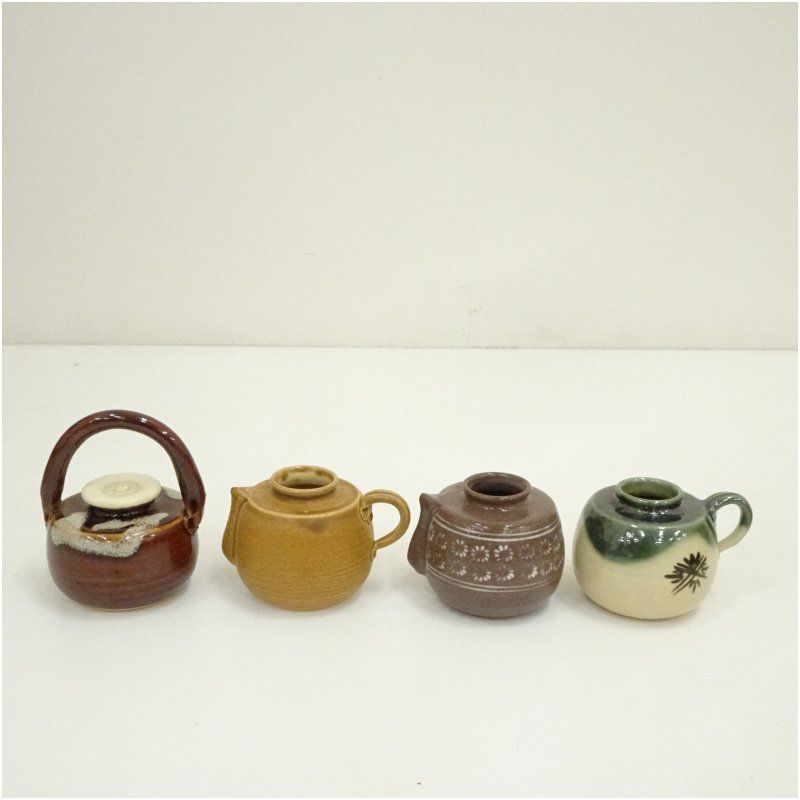京焼 浅見与し三造 四滴茶入（共箱） 茶入れ 茶道 茶道具