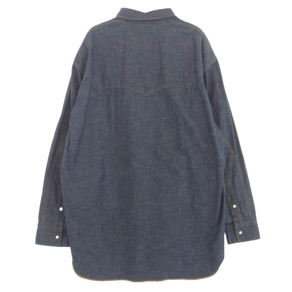 ダイリク DAIRIKU 24SS 24SS S-4 Onewash Denim Western Over Shirt 