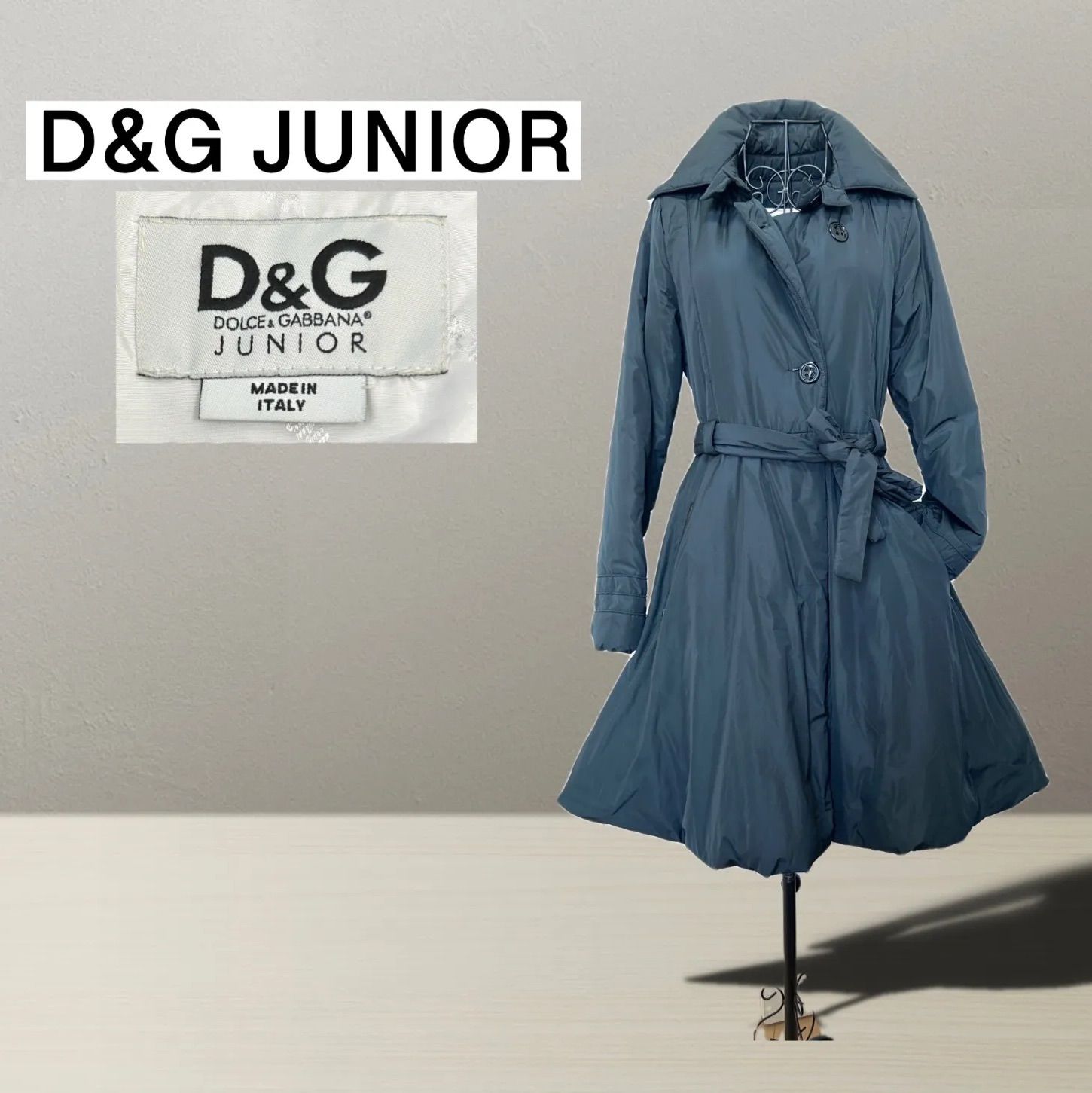 D&G Junior】D&G ドルチェ&ガッバーナジュニア ダウンコート ブラック