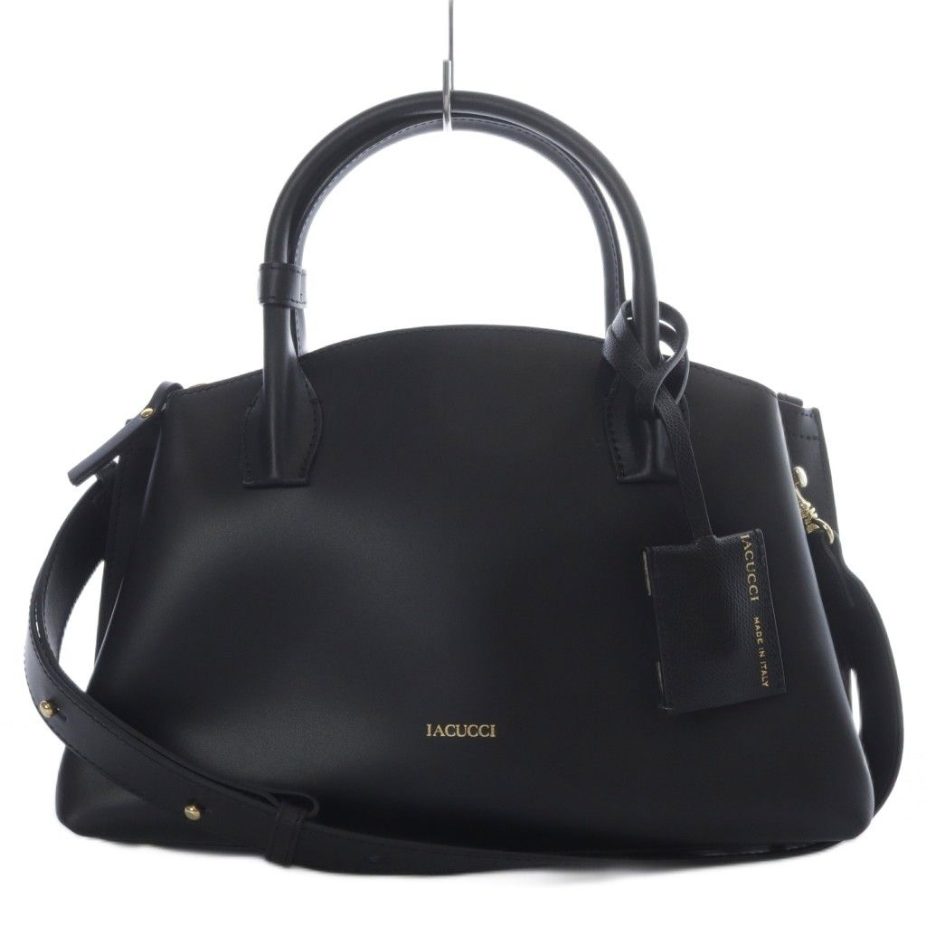 美品　IACUCCI 2wayバッグ 美品 イアクッチ IACUCCI 2way バッグ クロコ型押し レザー