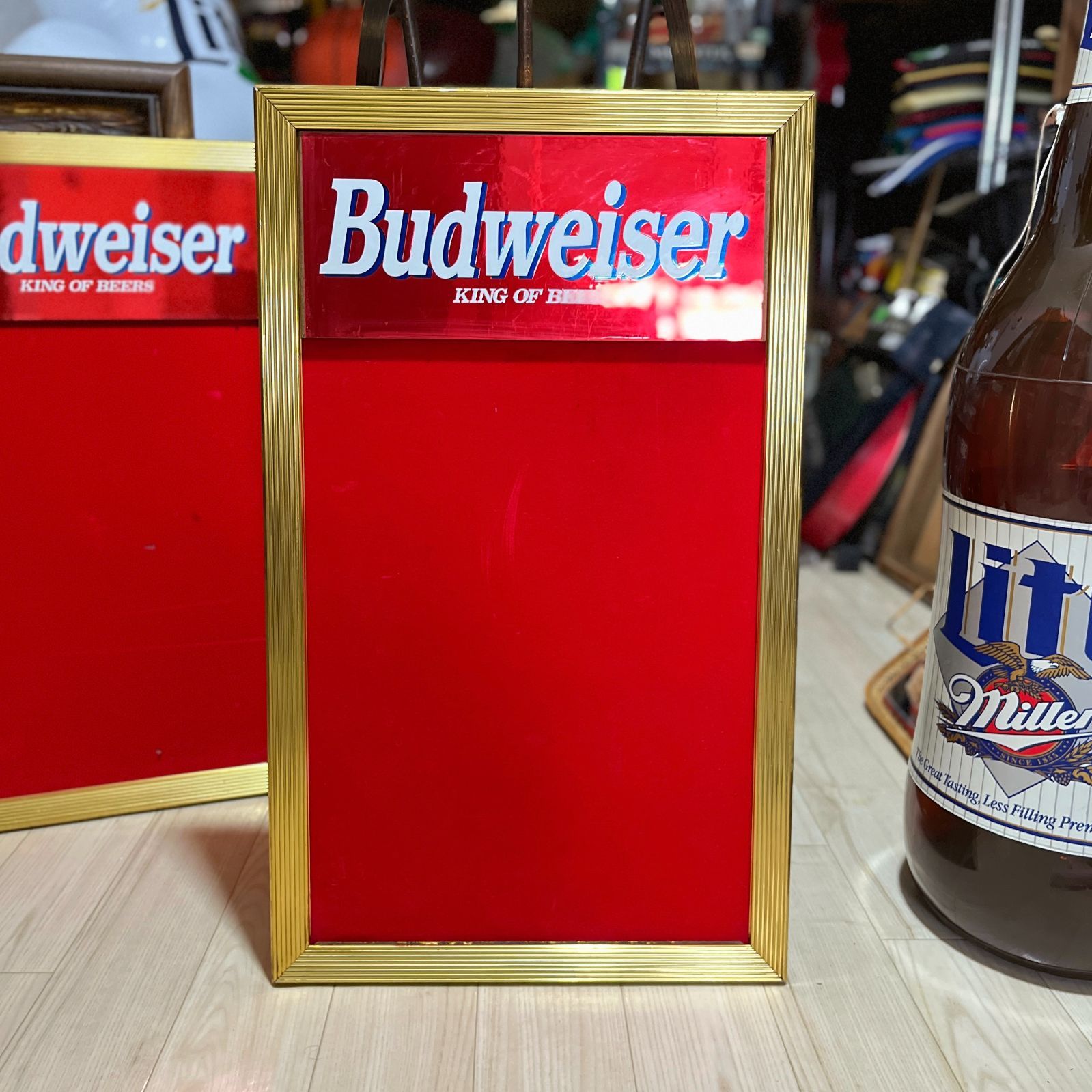 Budweiser ウェルカムボード　bar メニューボード Budweiser ウェルカムボードbar メニューボード