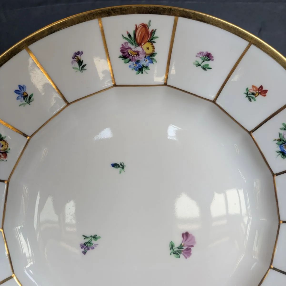 ライン 24㎝ ロイヤルコペンハーゲン ヘンリエッテ 大皿 金彩 北欧 食器