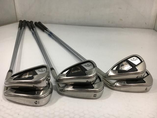 レフティキャロウェイアイアンセット7本(5〜9番、P、A)+パター レフティキャロウェイアイアンセット7本(5〜9番、P、A)+パター