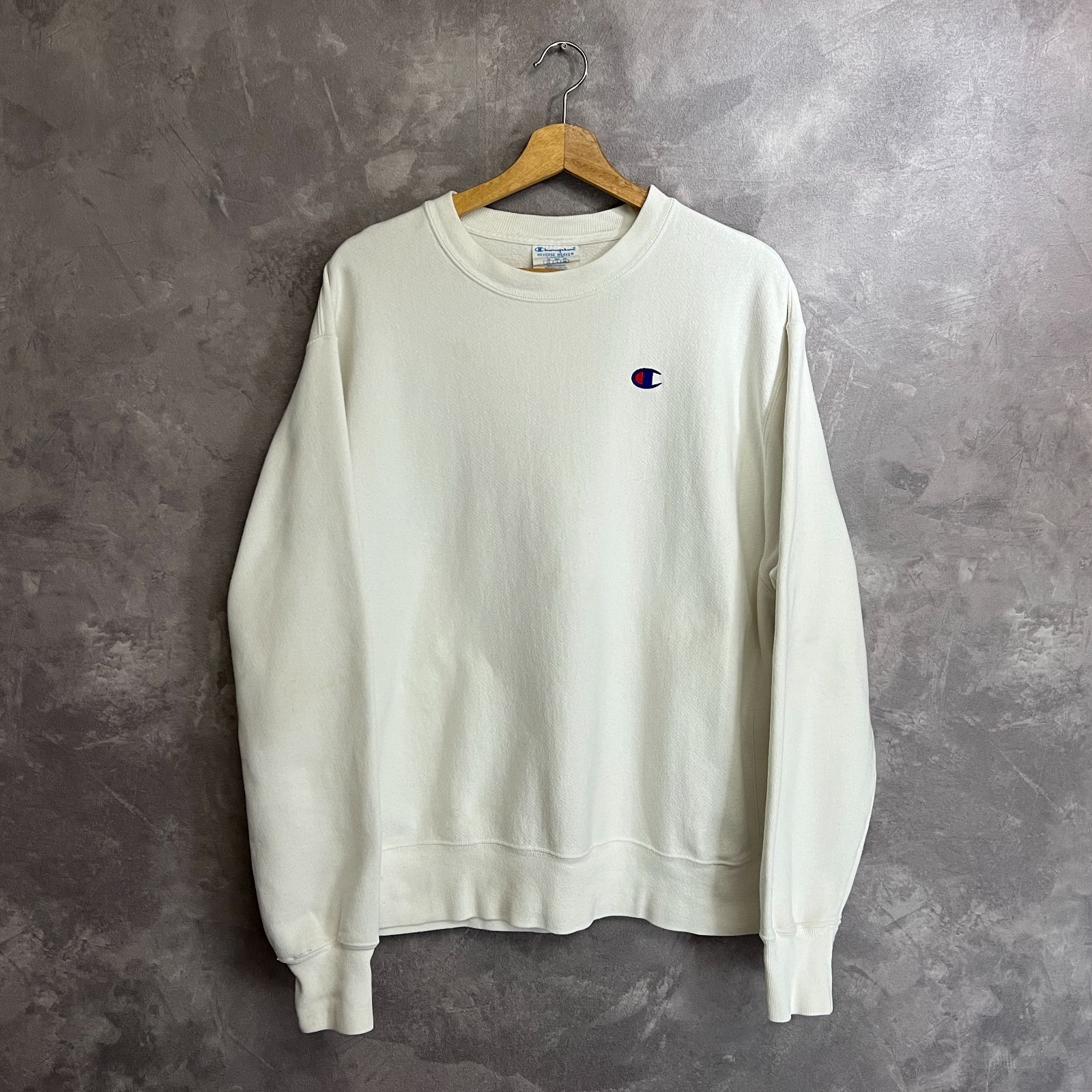 Champion リバースウィーブ スウェット 単色タグ 復刻 白 サイズL 