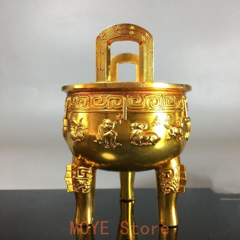 仏教美術 小坊主薫香炉 香道具 茶台置物 銅製品 装飾品 工芸品 銅細工 香炉 茶香炉 仏道具 工芸品 美術品 置物