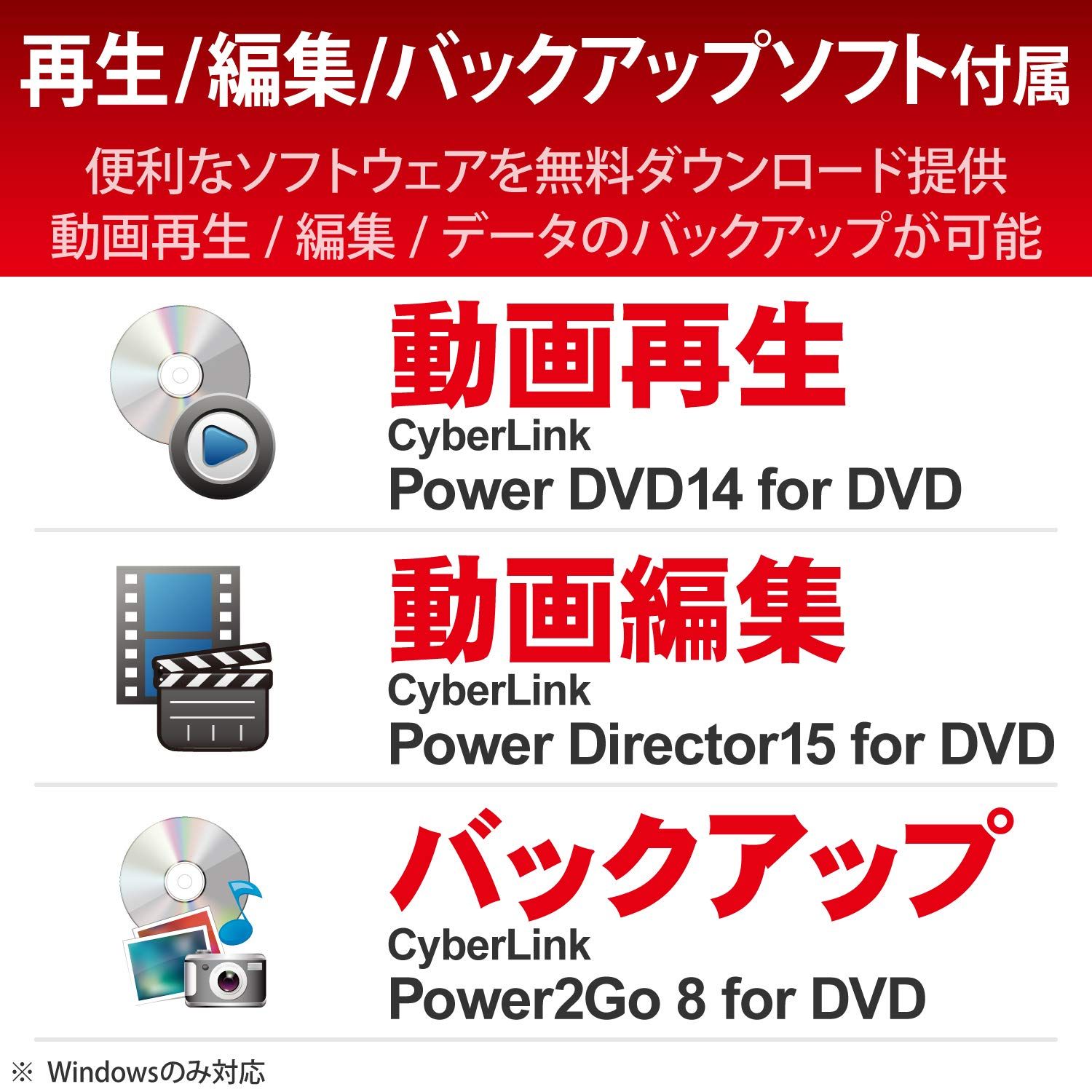 surface トップ dvd 再生 ソフト