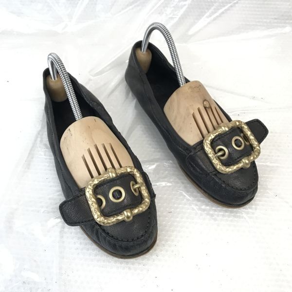 値下げ　miumiu 黒 フラットシューズ 23.5 値下げmiumiu 黒 フラットシューズ 23.5