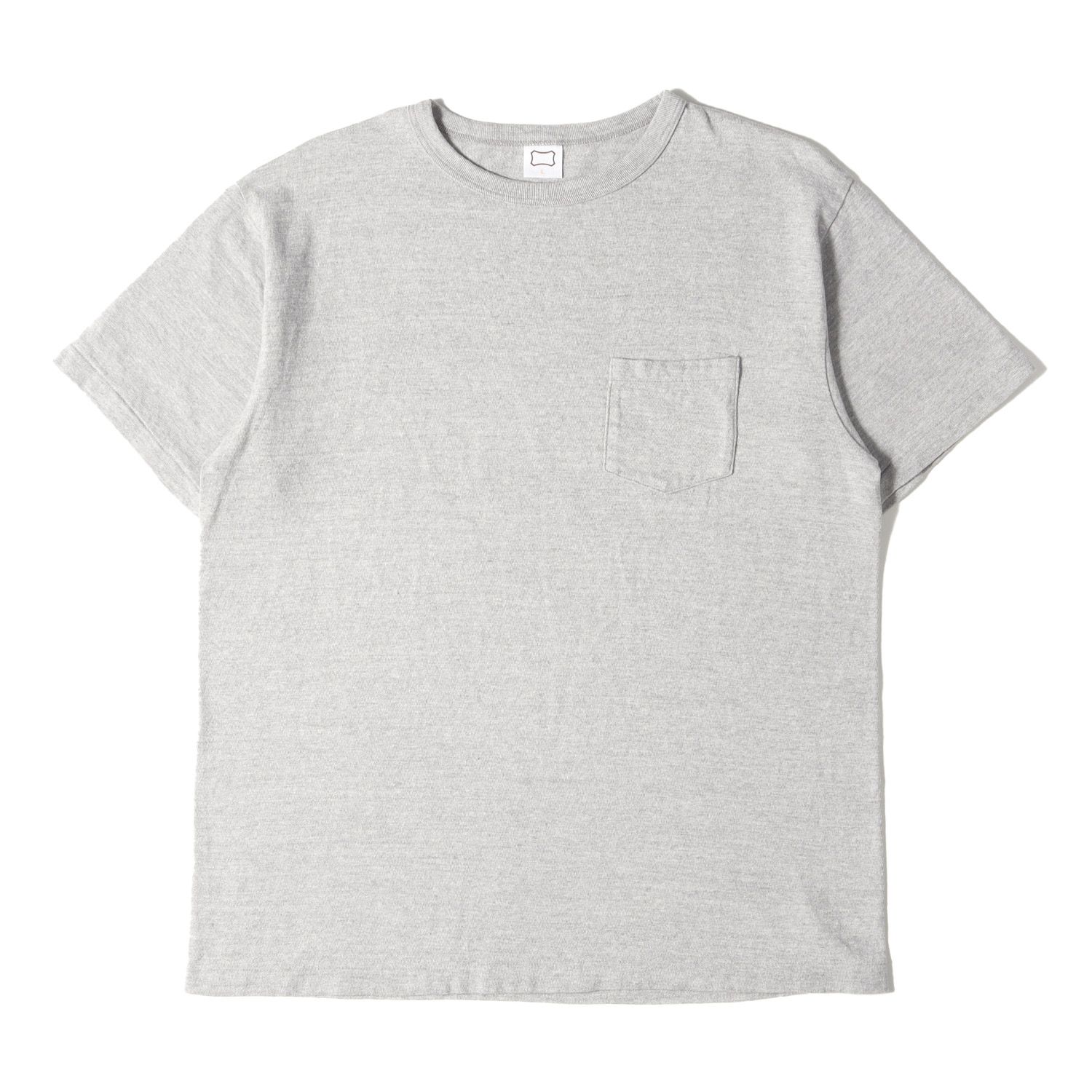 STANDARD CALIFORNIA スタンダードカリフォルニア Tシャツ サイズ:L 88/12 コットン ポケット付き Tシャツ グレー 日本製 トップス カットソー 半袖【メンズ】