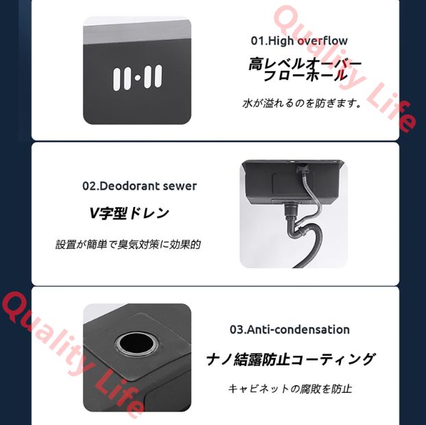 ガーデンシンク 屋外シンク流し台キャビネット付き ステンレスキッチンシンク業務用シングルボウル流し台 簡易流し台 食器洗い盆地 ハンドシンク 引き出し式蛇口付き キッチンシンクキャビネット アウトドア用品 工場 アウトドア 55 45cm NEXPOTALLINN_EU