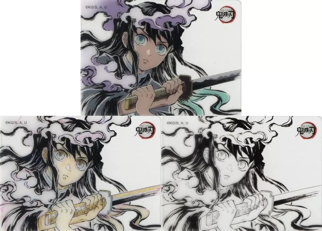 鬼滅の刃 ダイニング 無限列車編 幕間画&amp;銀幕画 レイヤードクリアカードセット① ufotable DINING 鬼滅の刃 無限列車編 上映開始四周年記念 幕間