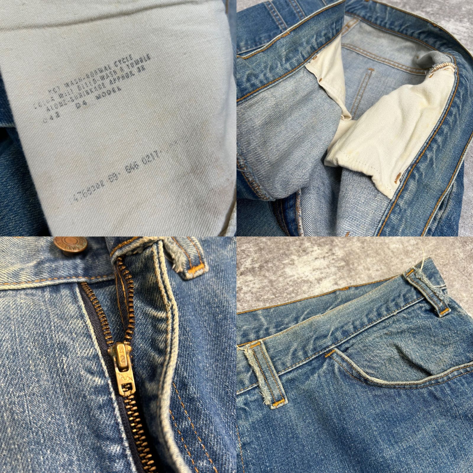 70年代リーバイス646bigE(オレンジタブ)フレアデニム 70s Levis リーバイス 646 デニム ビッグE フレア ジーンズ【W34