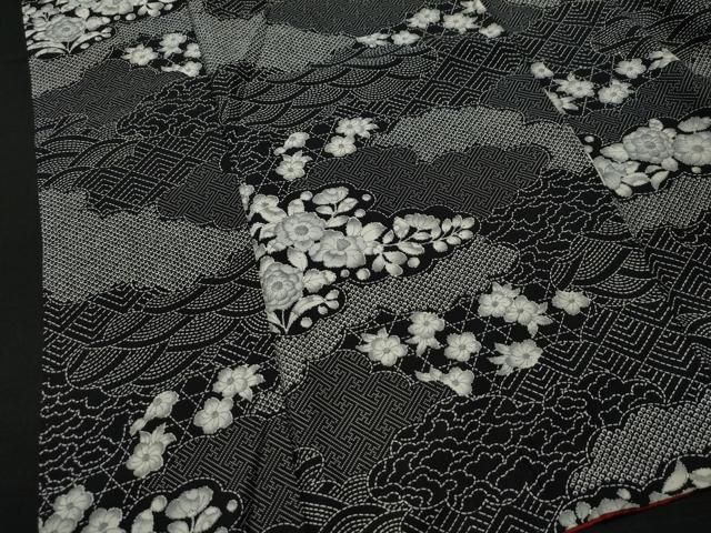 平和屋着物□上質な小紋 絞り 枝花文 逸品 CAAH5898in（内祝い