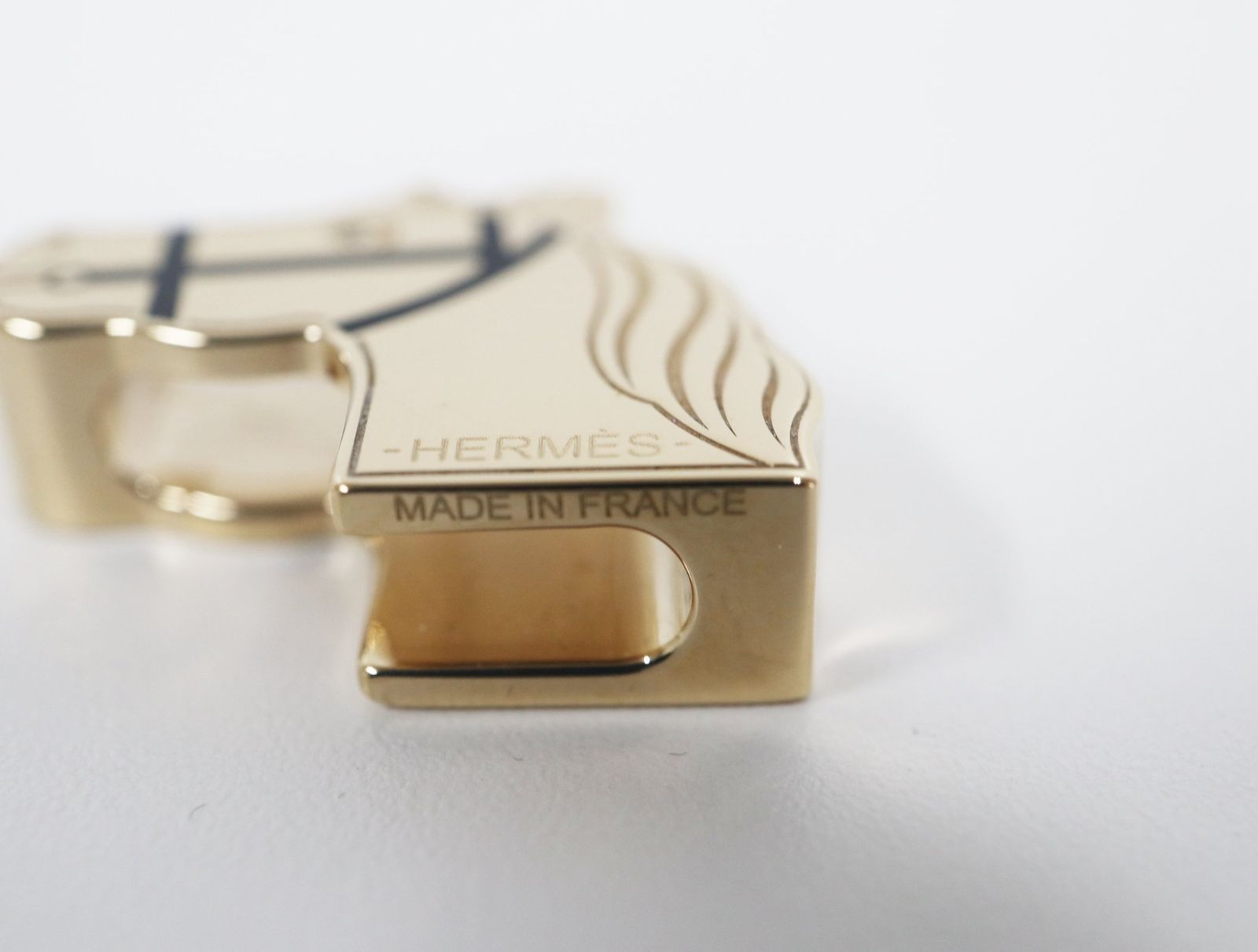 エルメス HERMES ツイリーリング カドリージュ 601511S 02 馬モチーフ