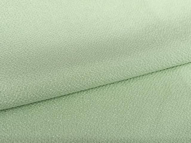 平和屋着物○豪華振袖 色無地 山葵色 鬼しぼ縮緬 正絹 逸品 AABB0358zg