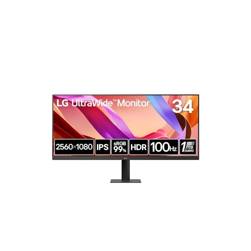 LG ウルトラワイドモニター UltraWide Monitor 34U511A-B 平面 34インチ |2560×1080|100Hz|MBR 1ms|IPS|sRGB 99%|DisplayHDR 400|アンチグ |HDMI|DisplayPort 0