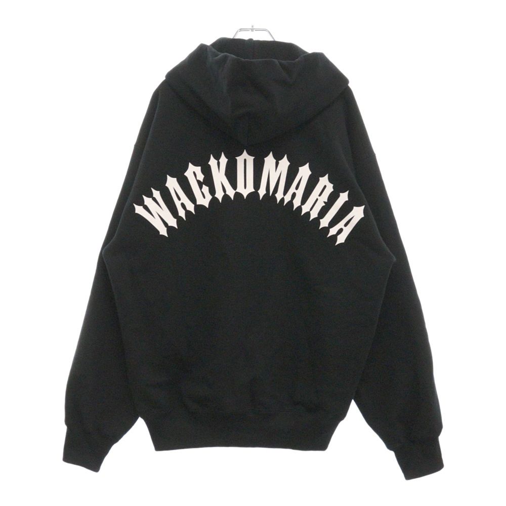WACKO MARIA ワコマリア 24AW HEAVY WEIGHT ZIP HOODED SWEAT SHIRT ヘビーウェイト ジップ フーデッド スウェットシャツ パーカー ブラック