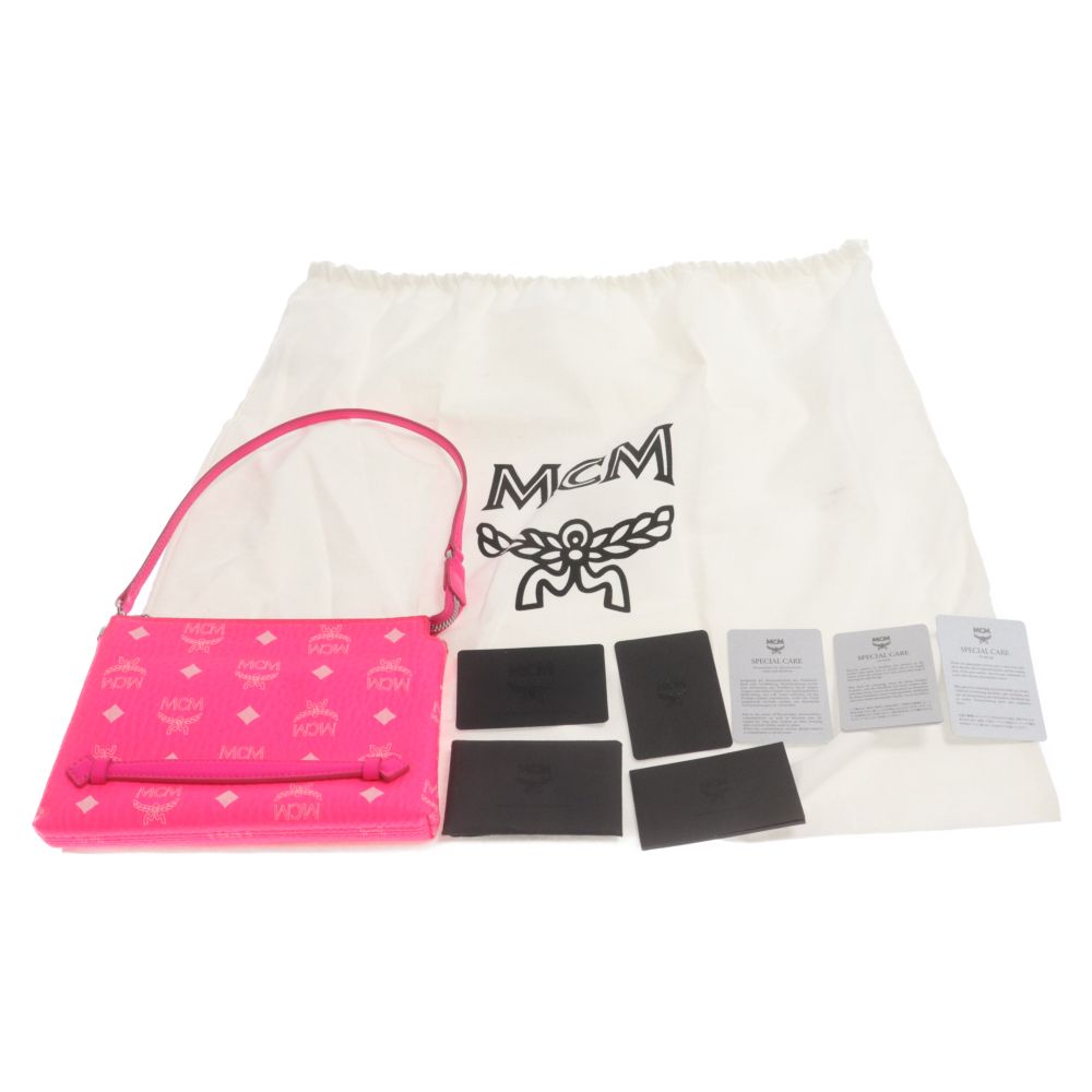 MCM (エム シー エム) PVC クリア 2WAYトートバッグ ハンドバッグ  