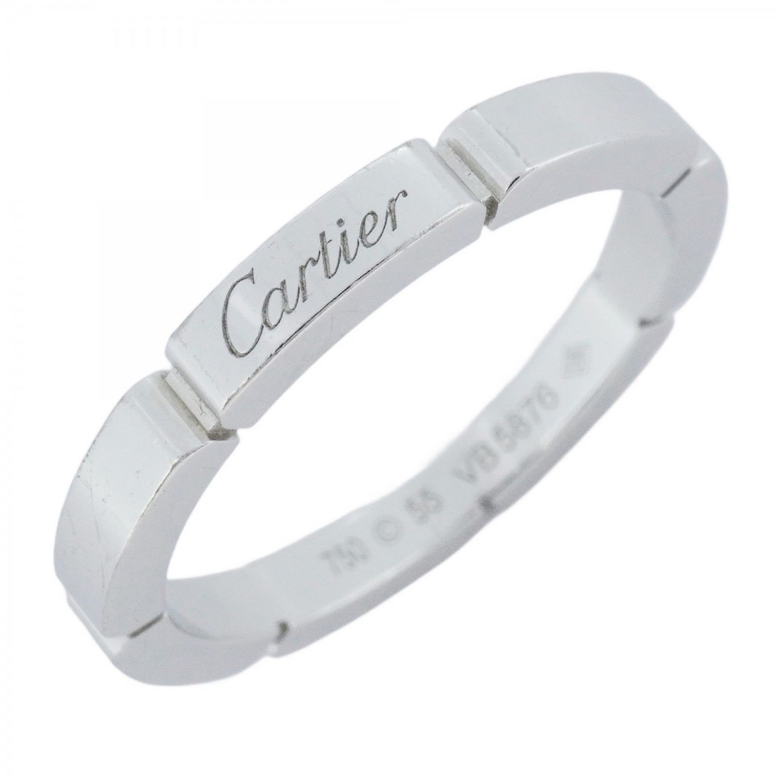 カルティエ(Cartier) カルティエ リング マイヨンパンテール K18WG ホワイトゴールド ＃55メンズ