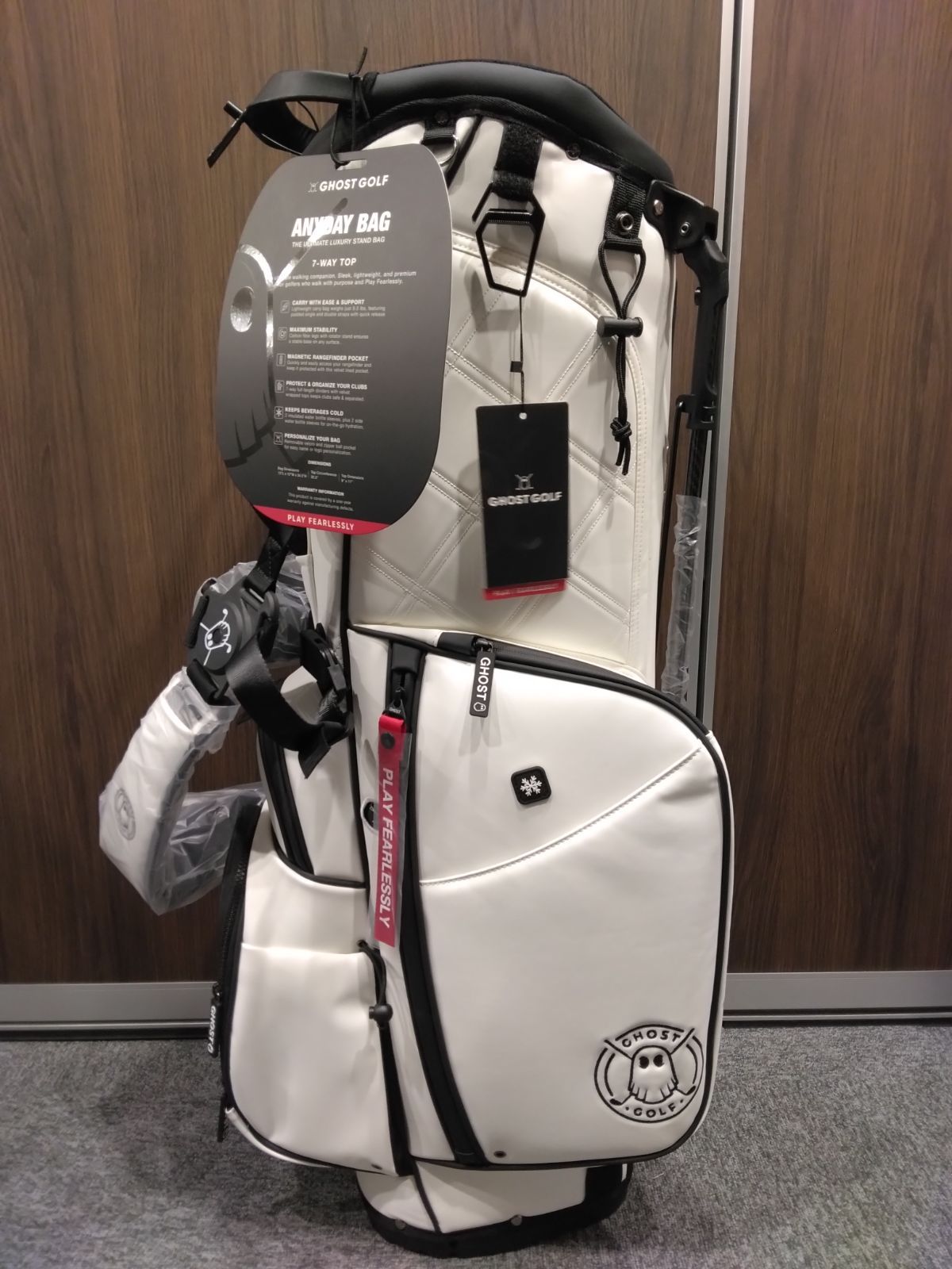 美品GHOST GOLF キャディバッグ 7分割 11インチ ゴースト GHOST GOLF キャディバッグ ANYDAY 7分割 11インチ スタンド